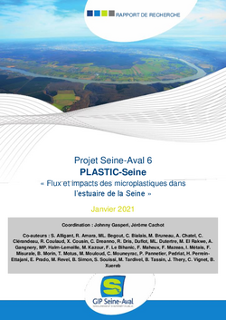 Gaspéri J. & Cachot J. (coordinateurs), 2021. Projet Plastic-Seine : Flux et impacts des microplastiques dans l’estuaire de la Seine. Rapport de recherche du programme Seine-Aval 6
