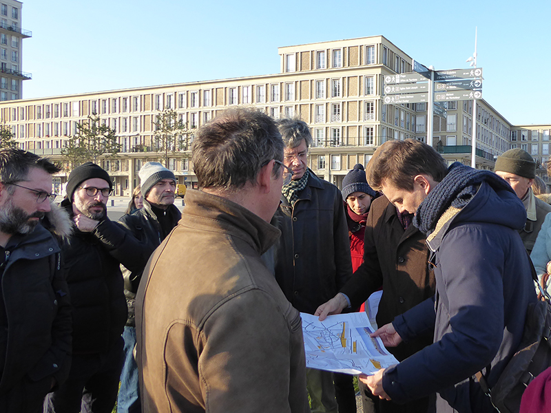 Visite de l'interface ville-port du Havre - Crédit : ENSP, Agnès Jacquin