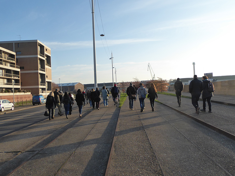 Visite de l'interface ville-port du Havre - Crédit : ENSP, Agnès Jacquin