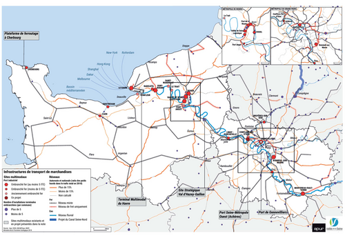 Carte - Intermodalité et décarbonation des flux