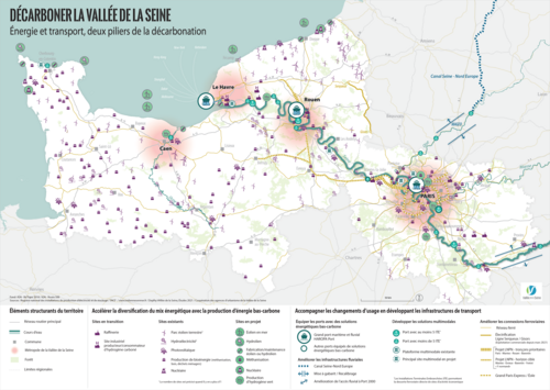 Carte - Décarboner la Vallée de la Seine