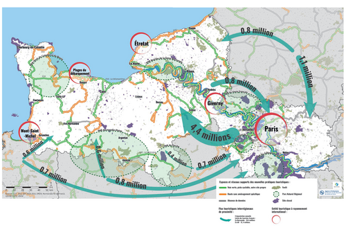 Carte - Les mutations du secteur touristique : enjeux et perspectives pour un tourisme durable dans la Vallée de la seine