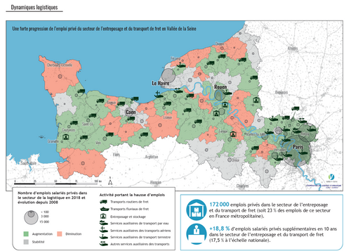 Carte - Les dynamiques des activités logistiques